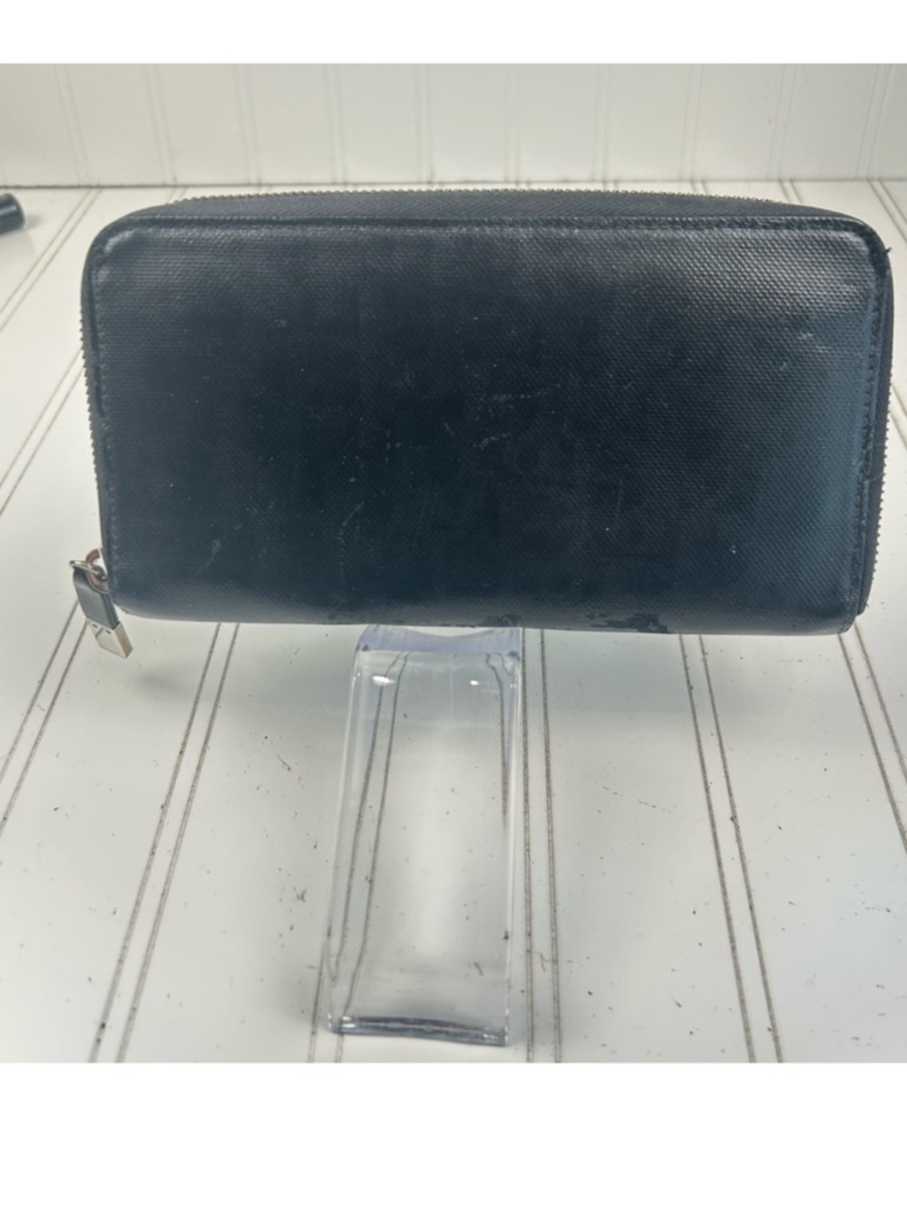 Rehab wallet, Dior Black Leather Zip-Around Wallet. - Picture 8 of 15